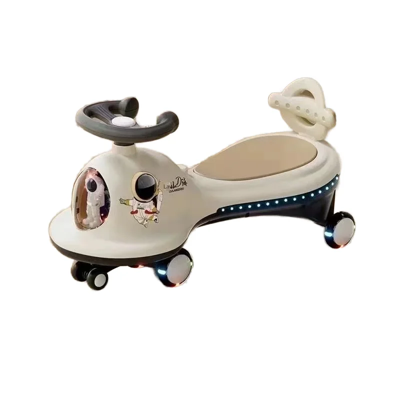 Car for Kids Swing Car Ride on Toy with LED Flashing Wheels No Batteries Uses Twist Turn Wiggle Movement to Steer