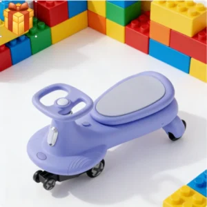 Car for Kids Swing Car with LED Flashing Wheels No Batteries Uses Twist Turn Wiggle Movement to Steer