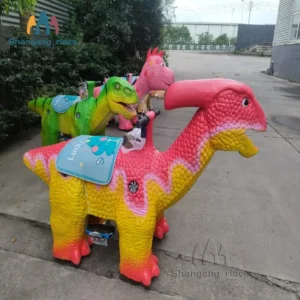 Cartoon Dinosaur Electric Ride On Car Safe and Durable Amusement Park Kiddie Ride