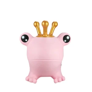 Child Riding Pink Frog Hoppers Inflatable Jumping Animal Toy Great Gift for Kids