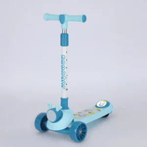 Child Scooter 3 Wheels Foldable Lightweight with LED Lights for Toddlers Ages 2-5 Years Cute Outdoor Toy SPORTS