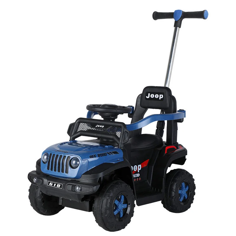 Children Battery Ride-on Car with Push Handle Electric Car for Small Baby