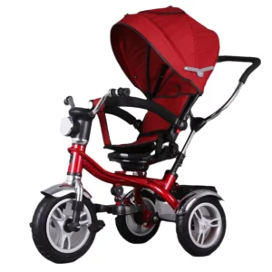 Children Bike Umbrella Tricycle Three Wheel Tricycle with Push Bar Balance Ride on Toy Car