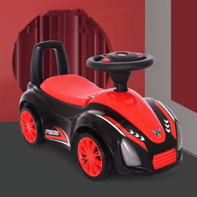 Children Driving Push Sliding 4 Wheels Car with Lights Music Ride on Car HC529841