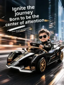 Children Electric Go-Kart Can Seat Adults Drift-Capable Four-Wheel Remote-Controlled All-Terrain Toy Car for 3-6-Year-Olds