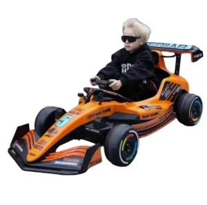 Children Electric Ride on Car 12V10AH Double-drive Racing Style Battery Operated Toy Car for Kids 3-8 Years Old to Drive