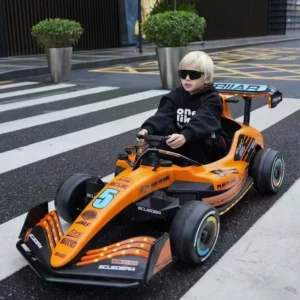 Children Electric Ride on Car 12V10AH Racing Style Battery Operated Toy Car for Kids 6-8 Years Old to Drive