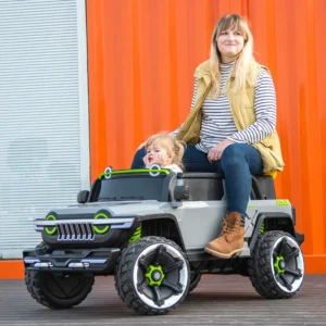 Children Electric Ride on Car 2 Seats 24V Power Battery Kids Cars Electric Remote Control Toys for Boys Girls Family Outdoor
