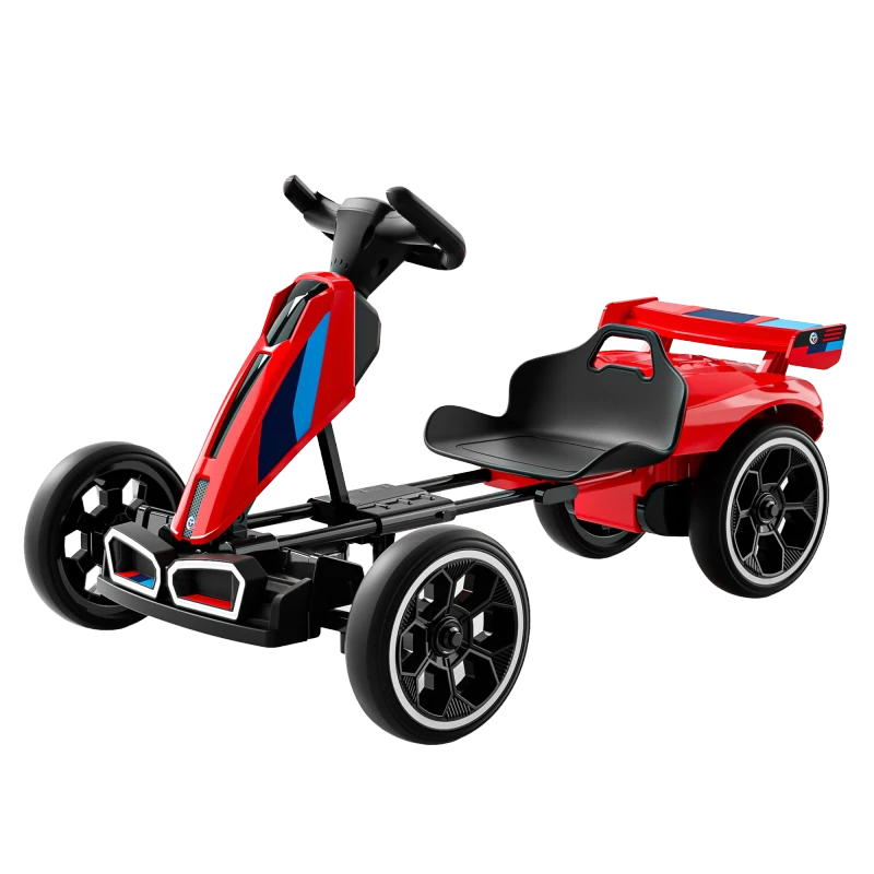 Children Electric Ride-on Go-Kart Kids Electric Car Kids Car RC Remote Control One Button Start Safe Seat Belt for Kids