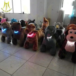Children Entertainment Walking Animal Scooter Plush Electric Ride on Animals