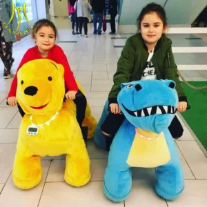 Children Funfair Amusement Ride Toys Plush Animal Scooter