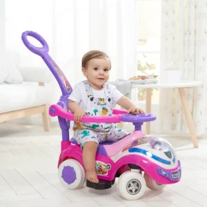 Children Kids Plastic Ride-On Car with Push Handle