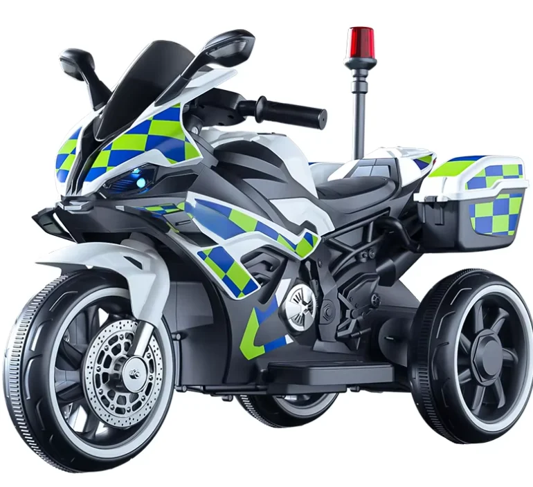 Children Motorcycle 6V Power LED Electric Toys Kids Tricycle Ride on Car Bike Bumper Toddler Scooters Bike