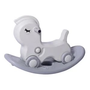 Children Playground Green Toddler Rocking Horse Toy Jumping Animal Unicorn Ride on
