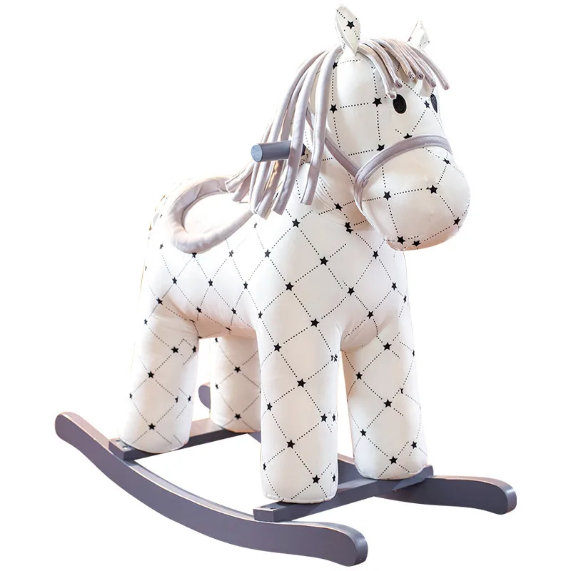 Children Ride on Toy Animal Rocking Horse OEM ODM Factory New Design Horse Riding Decoration Funny Stuffed Education