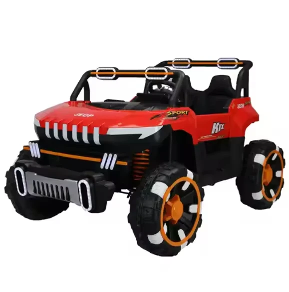 Children Riding an Electric Quad wheel Vehicle Children Riding a Two seater Car