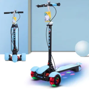 Children Scooter 3 Wheel Scooter With Flash Wheels Kick for 2 12 Year Kids Adjustable Height Foldable Children Scooter