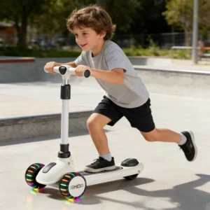Children Scooter Lightweight Durable Park Riding Children Scooter with LED Illuminated Wheels Scooter
