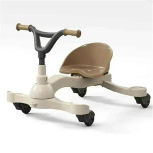 Children Swing Car 360 Degree Rotation Flashing Wheels Kids Ride on Car Toy Baby Swing Car