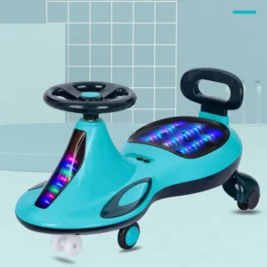 Children Swing Car 360 Degree Rotation Flashing Wheels Kids Toy Baby Swing Car With Light and Music