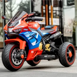 Children Unisex Rechargeable Three Wheel Ride on Toy Toddler Remote Control Electric Motorcycle Kid Tricycles