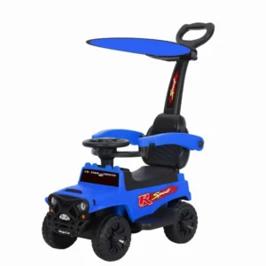 Children Vehicle Wiggle Foot Floor Sliding Car Kids Ride On 3 in 1 Push Baby Toys Walker Stroller Mega Car Deluxer With Canopy