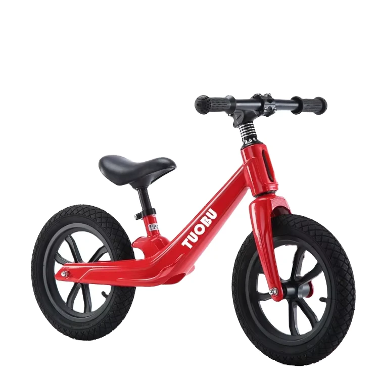 Children's 12" Magnesium Alloy Fork Balance Bike with Hard Frame 120kg Load Capacity Sliding Run & Slide Exercise Bike