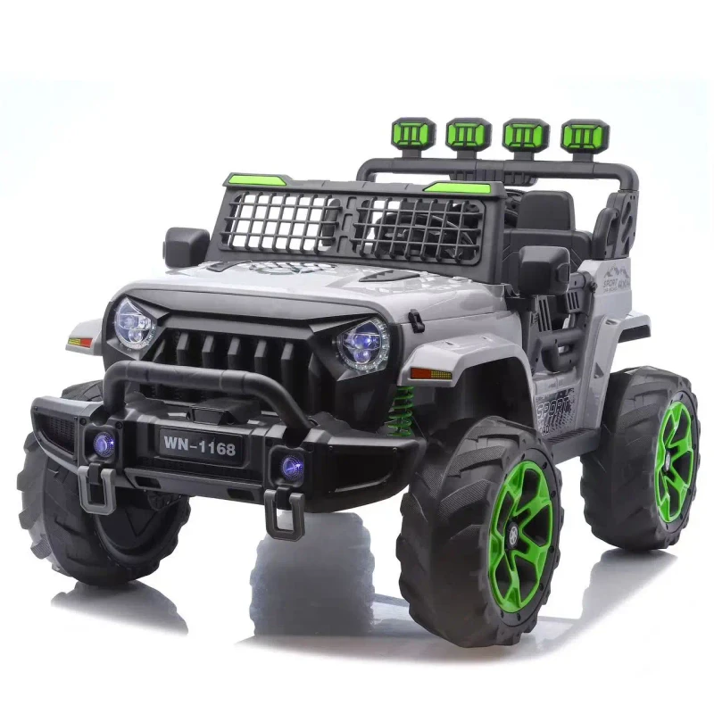 Children's 12V 4WD Electric Off Road Ride on Car 550W Motor with Suspension Bluetooth LED Light Electric Car UTVRemote Control