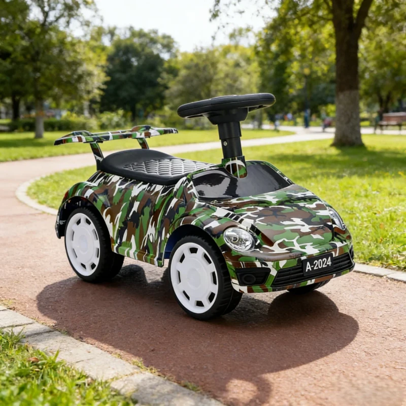 Children's 2-4 & 5-7 Years Four Wheel Ride on Toy Sliding Car with Plastic Lights and Music Factory Supplier
