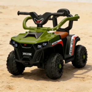 Children’s 2 to 4 Years Four-Wheel Plastic Battery-Powered Kids Electric Ride-on Car with Lights Music USB Off-Road