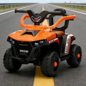Children’s 2 to 4 Years Four-Wheel Plastic Battery Powered Ride-On Toy Car with Lights Music Off Road Direct Factory