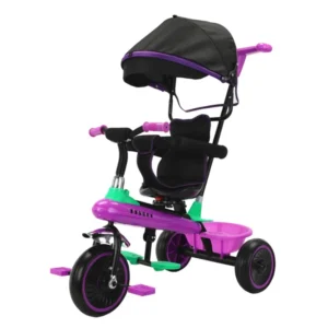 Children’s 3 Wheeled Pedal Bikes Baby Bicycles and Push Carts for Toddlers for 2 6 Years Made of Durable Plastic