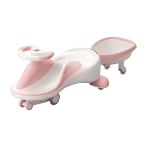Children’s 360 Degree Swivel Twister Slide with Lights and Music Outdoor Swing Car Seat for Kids