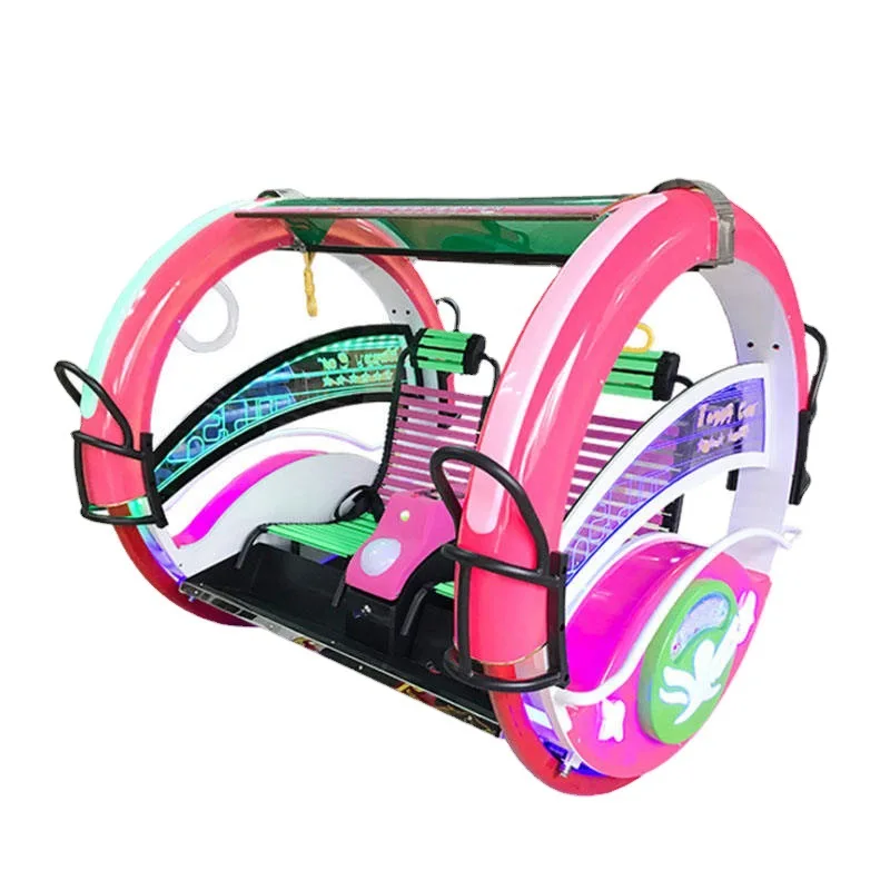 Children's Alloy Play Swing Car Double 360 Rolling Indoor/Outdoor Kindergarten Ride