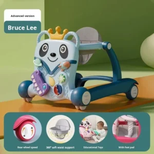 Children’s Baby Walker Toy Anti O Leg Three in One Foot Design Learning 6 18 Months Anti Rollover Plastic