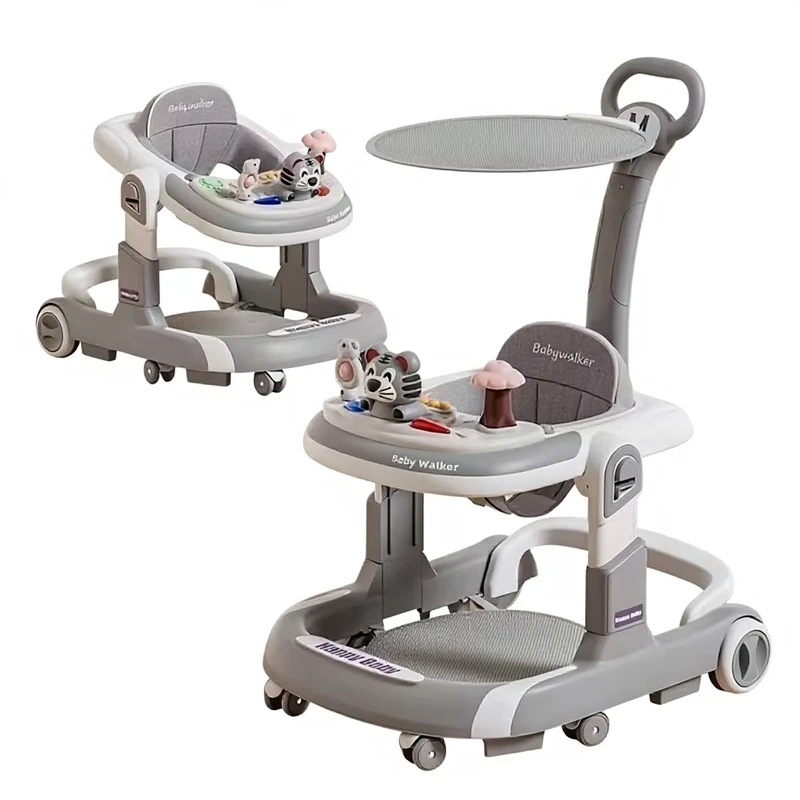 Children's Baby Walker Toy Anti-O-Leg Three-in-One Foot Design Learning 6-18 Months Anti-Rollover PlasticB001