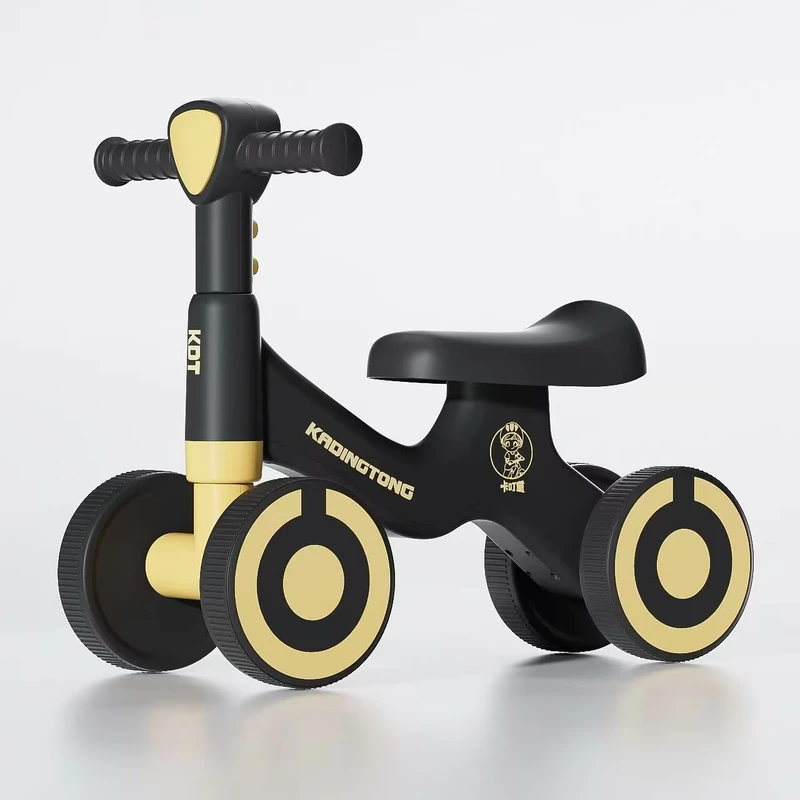 Children's Balance Bike Toddler Walker 4 Wheel Scooter for Kids Aged 1 6 with Music and Lights