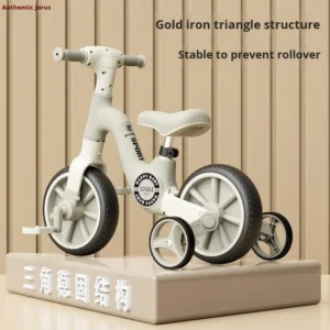 Children’s Balance Bike & Tricycle with Two-in-One Pedals (Plastic) for 1-6 Year Olds Made in Mainland China