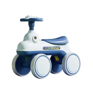 Children’s Balance Bike for 1 to 3 Years Old 4-Wheel Pedal Free Toddler Glide Bike First-Step Walker Scooter