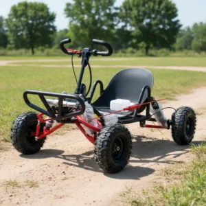 Children’s Beach Drift Mini Kart with 6-inch Wear-Resistant Tires 90cc Outdoor Adult Four-Wheel Gas-Powered Kart