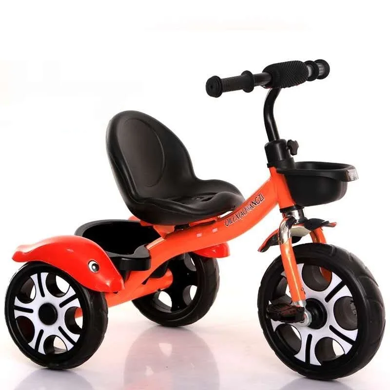 Children's Bike and Toddler Tricycle Plastic Iron Kids' Toy for Young Children Boys Girls