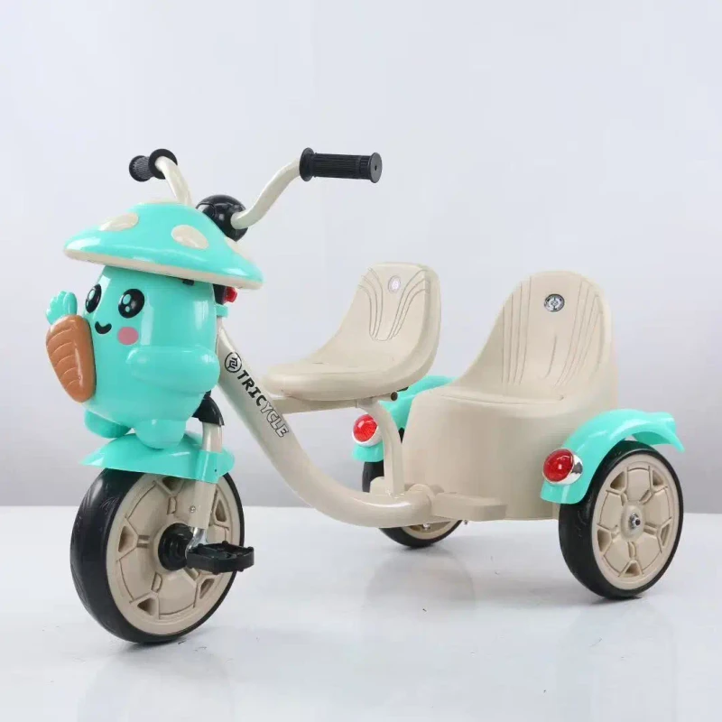 Children's Double Tricycles & Bicycles for Boys and Girls 2 to 4 Years Steel Baby Pedals Foreign Trade Export