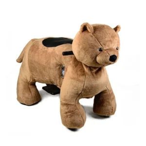 Children’s Electric Animal Ride-On Toy Coin-Operated Outdoor Playground Amusement Park Entertainment Made of Plush