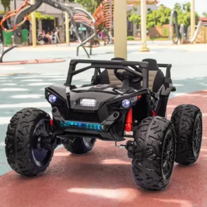 Children’s Electric Car 24V Battery Operated Car for Kids With LED Lights Ride on Toy Car for Big Kids 2 Seat With Remote