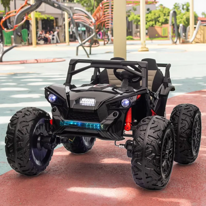 Children's Electric Car 24V Battery Operated Car for Kids With LED Lights Ride on Toy Car for Big Kids 2 Seat With Remote