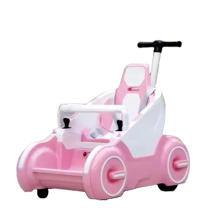 Children's Electric Car Can Be Pushed by Hand Two-way Four-wheel Baby Car