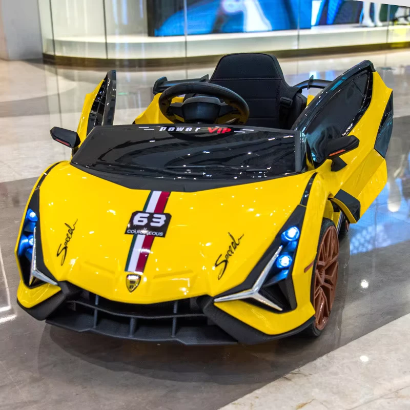 Children's Electric Car Four Wheel Drive Car for Boys and Girls With Remote Control Toy Car That Can Sit on the Baby