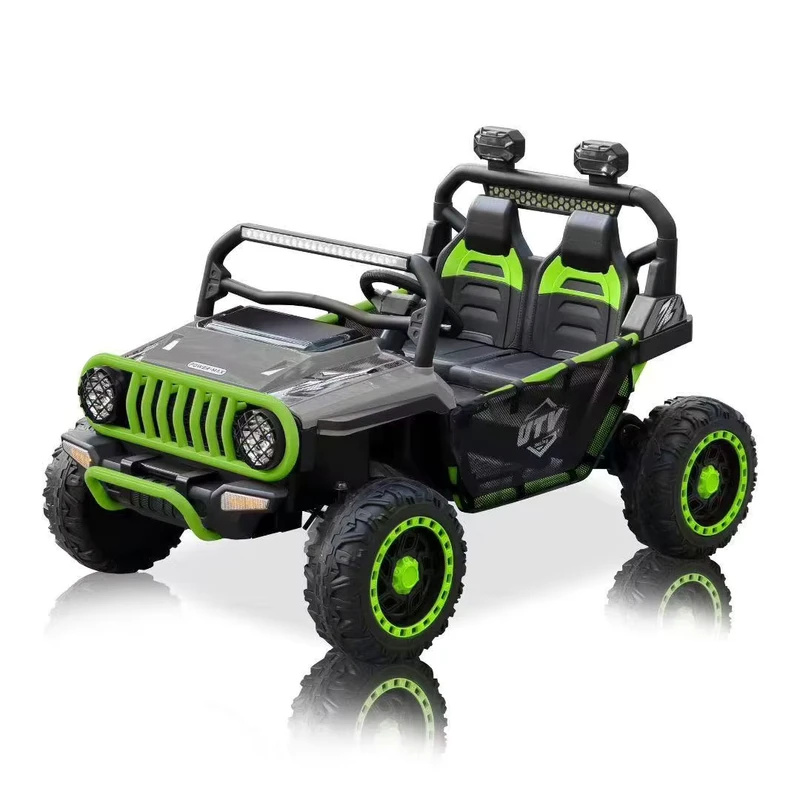 Children's Electric Car Suitable for Both Boys and Girls Four wheeled Remote Control Car Music Battery Toy Off road Vehicle