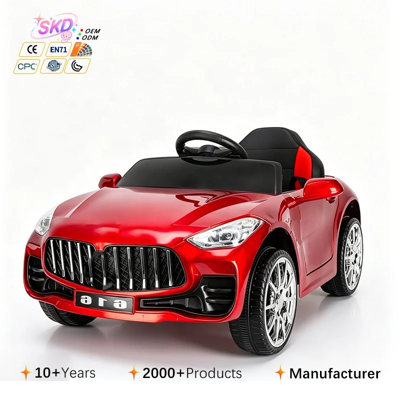 Children's Electric Four Wheel Dual Drive Ride On Car for Boys and Girls Remote Control Plastic Construction Lithium Battery