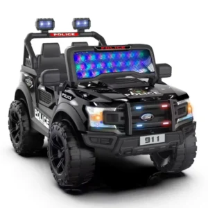 Children’s Electric Four Wheel Off Road Vehicle Double Seater Baby Remote Control Bluetooth Ride on Toys for Toddlers